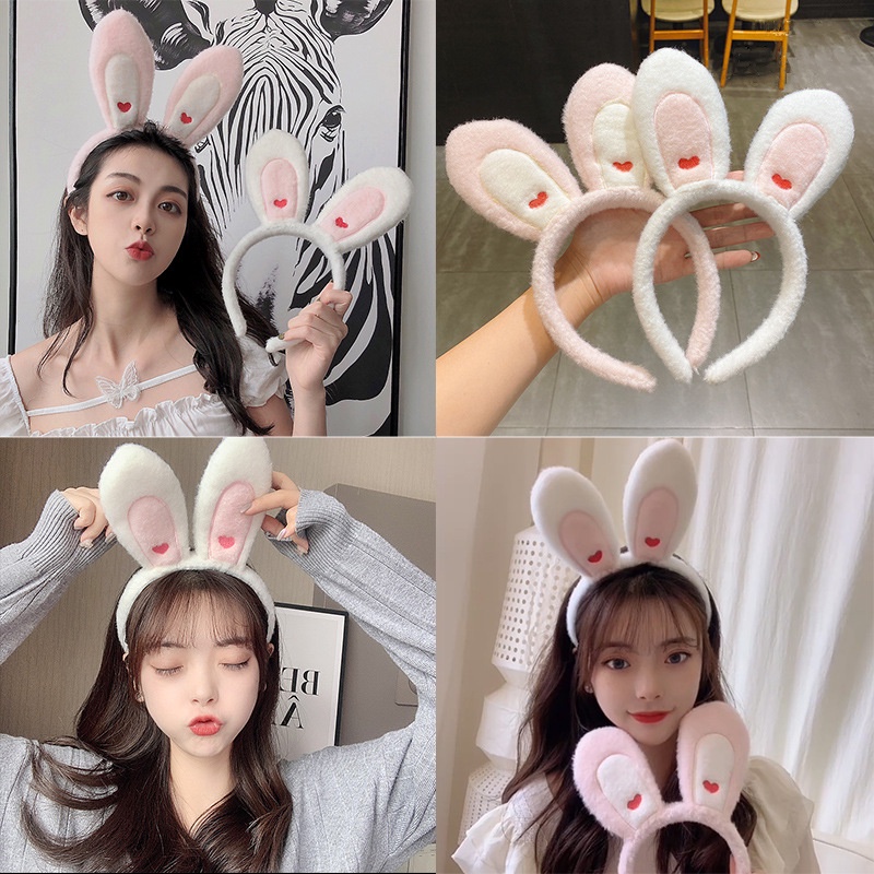 Băng Đô Tai Thỏ Xinh Xắn Đáng Yêu Cho Bạn Gái