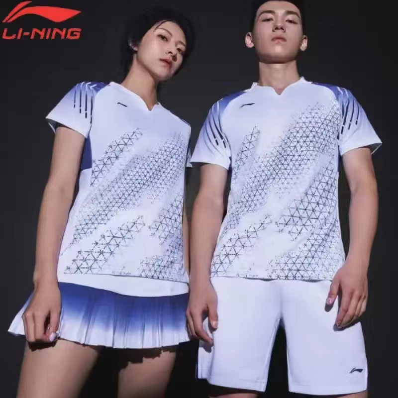 Li Ning Áo Thun Thể Thao Cầu Lông Ngắn Tay Thoáng Khí Mau Khô Cho Nam Và Nữ