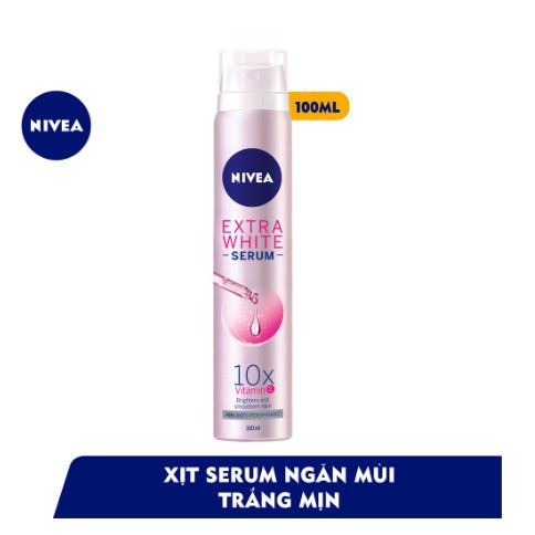 Xịt ngăn mùi serum trắng mịn nhẹ Nivea 50ml