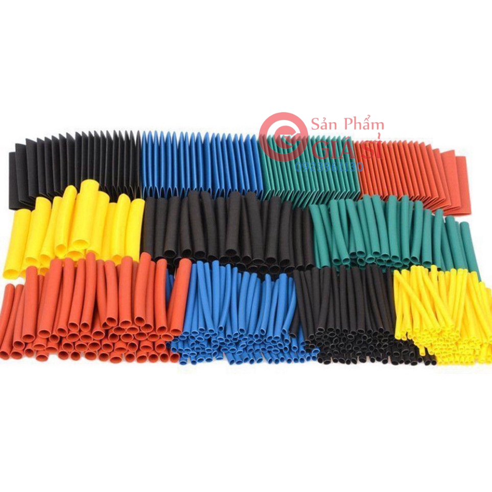 Set 530 ống co nhiệt 5 màu 8 kích thước 2:1 DIY. ❤️freeship❤️