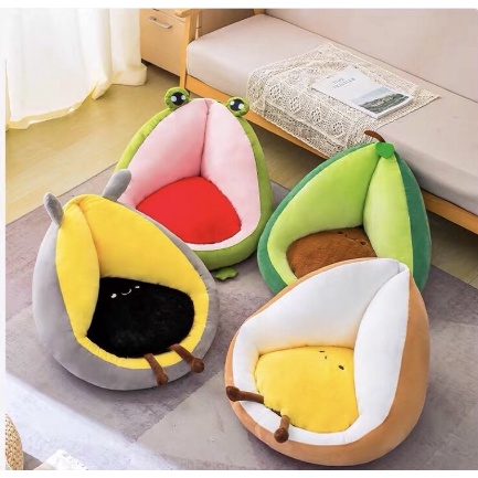 Ghế ngồi bệt mini, ghế lười dựa lưng hình trái cây đáng yêu cho bé