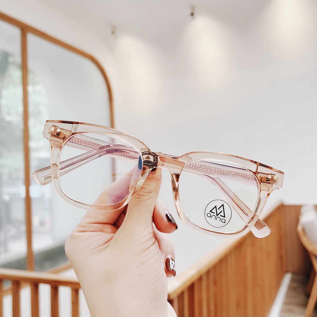 Gọng kính cận thời trang nam nữ ANNA dáng vuông unisex cá tính 450CN001-11111