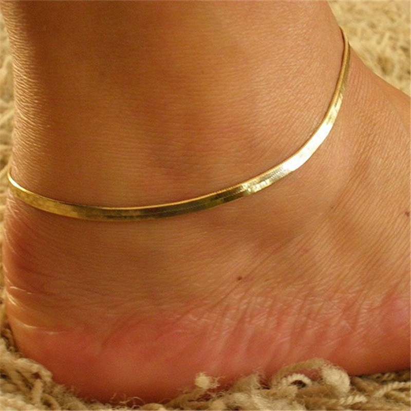 THINH 1Pc Silver/Gold Plated Chain Ankle Bracelet Anklet Foot Jewelry Beach Jewelry | WebRaoVat - webraovat.net.vn