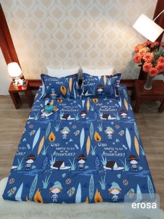 Bộ ga chun cotton Hàn Quốc 1,6*2m