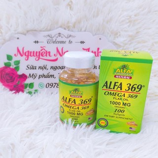 Viên uống bổ mắt Omega 369 nhập khẩu Mỹ hộp 100 viên