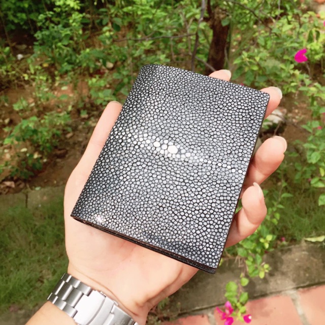 Ví nam CÁ ĐUỐI - Da thật , thủ công