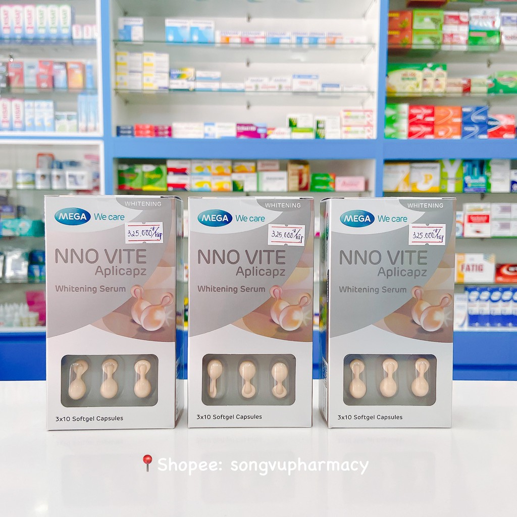 Serum Dưỡng Trắng Da, Mờ Thâm, Dưỡng Ẩm, Chống Lão Hóa NNO Vite Và NNO Vitamin E Hộp 30 Viên | BigBuy360 - bigbuy360.vn