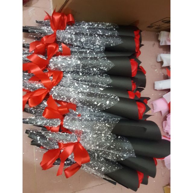 Combo 50 hoa sáp 1b bọc lưới