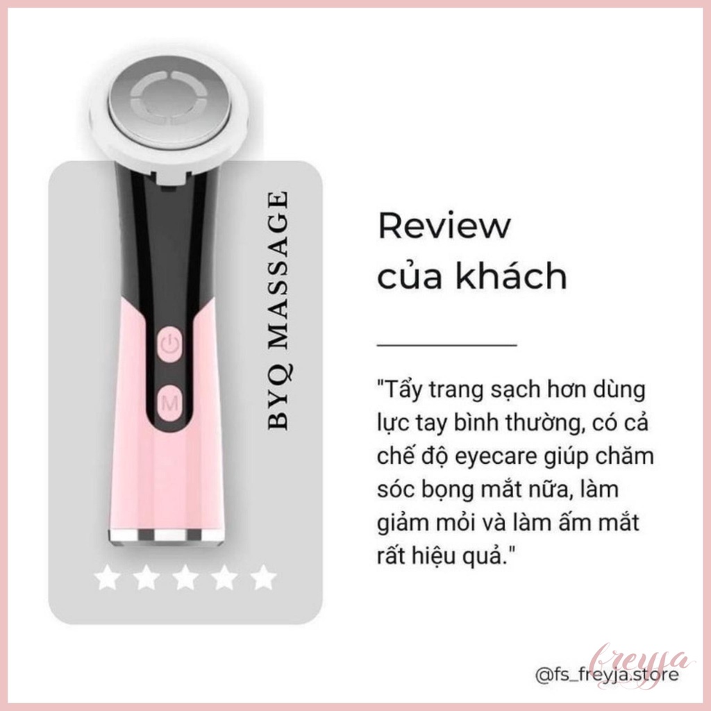 Máy đẩy tinh chất, nâng cơ massage mặt giúp làm sạch da BYQ, máy giúp loại bỏ các bụi bẩn trên da còn lại - FREYJA.STORE