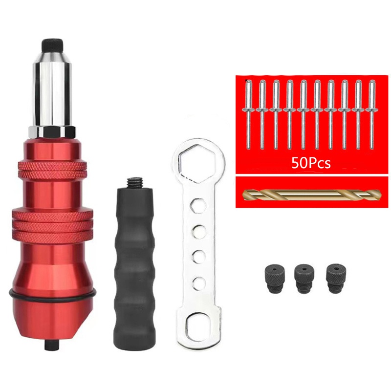 Bộ Chuyển Đổi Mũi Khoan Điện Không Dây Đinh Tán Cầm Tay Chống Trượt Chuyên Nghiệp Kèm Đinh Tán Cho Powewewewe