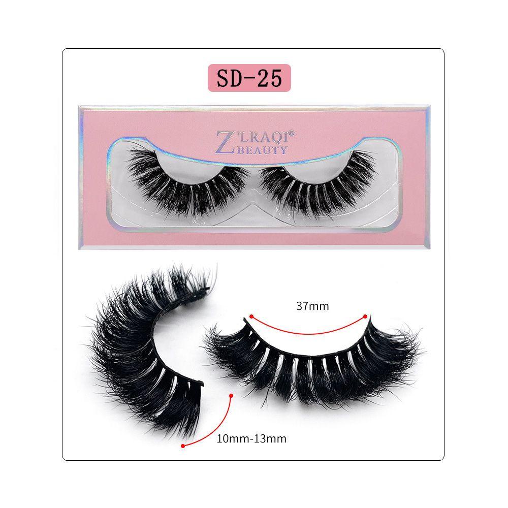 1 Cặp Lông Mi Giả 25mm Nối Dài Cực Kỳ Có Thể Tái Sử Dụng