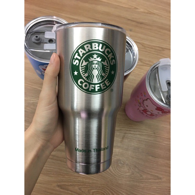 [Phá giá] LY GIỮ NHIỆT STARBUCK  kèm 2 ống hút inox, túi giữ nhiệt và dụng cụ cọ rửa (Kho Tiện Ích KimPham96)