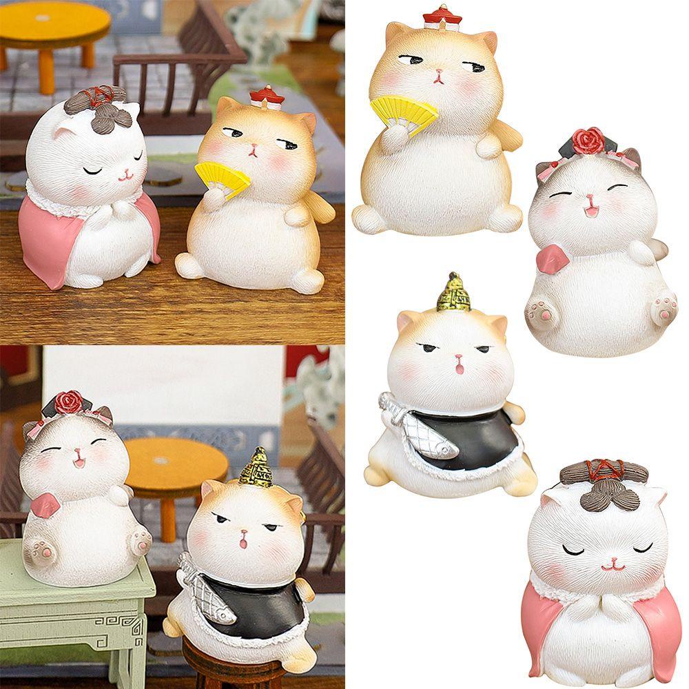 LAKAMIER Đồ trang trí Chú Mèo Bằng Nhựa Resin Để Bàn Trang Trí Tiệc Tùng