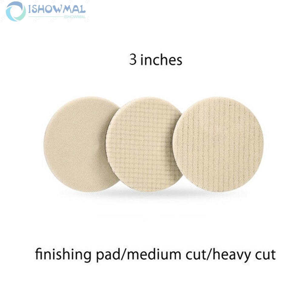 Miếng len đánh bóng gạch men/đá màu trắng 3/5/6/7 inch