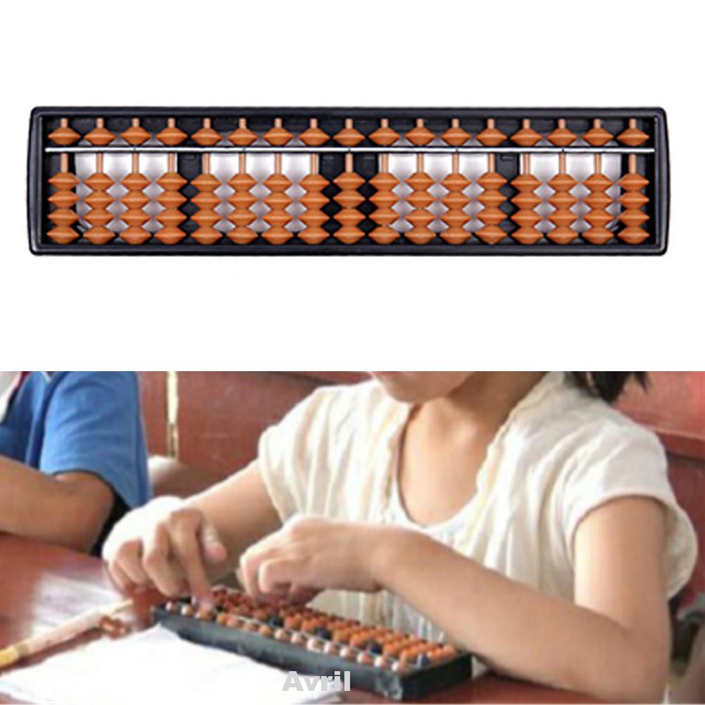 17 Column ABS Abacus Arithmetic Soroban Learning Aid Calculating Tool Child's