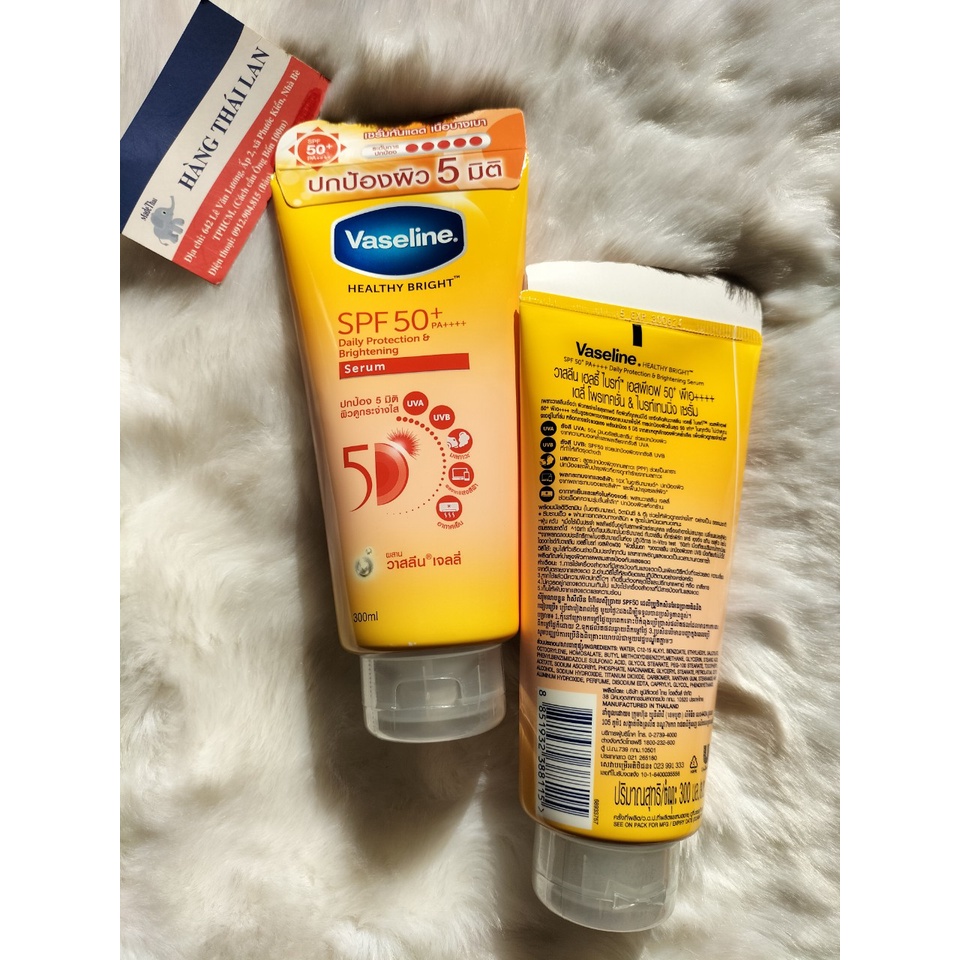 Sữa dưỡng thể Vaseline 50X Thái Lan 300ml