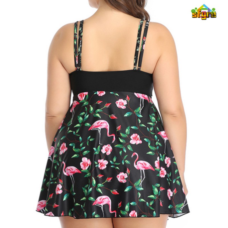 Women Plus Size Swimsuit Printing Skirt Bathing Suits Fashionable Comfortable Swimwear for Summer Swimming Beach