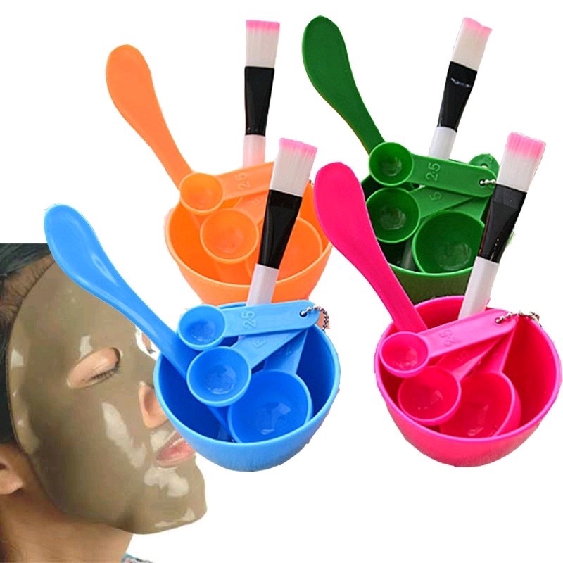 Bát Trộn Mặt Nạ, Que Trộn Mặt Nạ, Cọ Quét Đắp Mặt Nạ - Dụng Cụ Làm Mask/ Chén trộn mặt nạ bằng nhựa tiện lợi