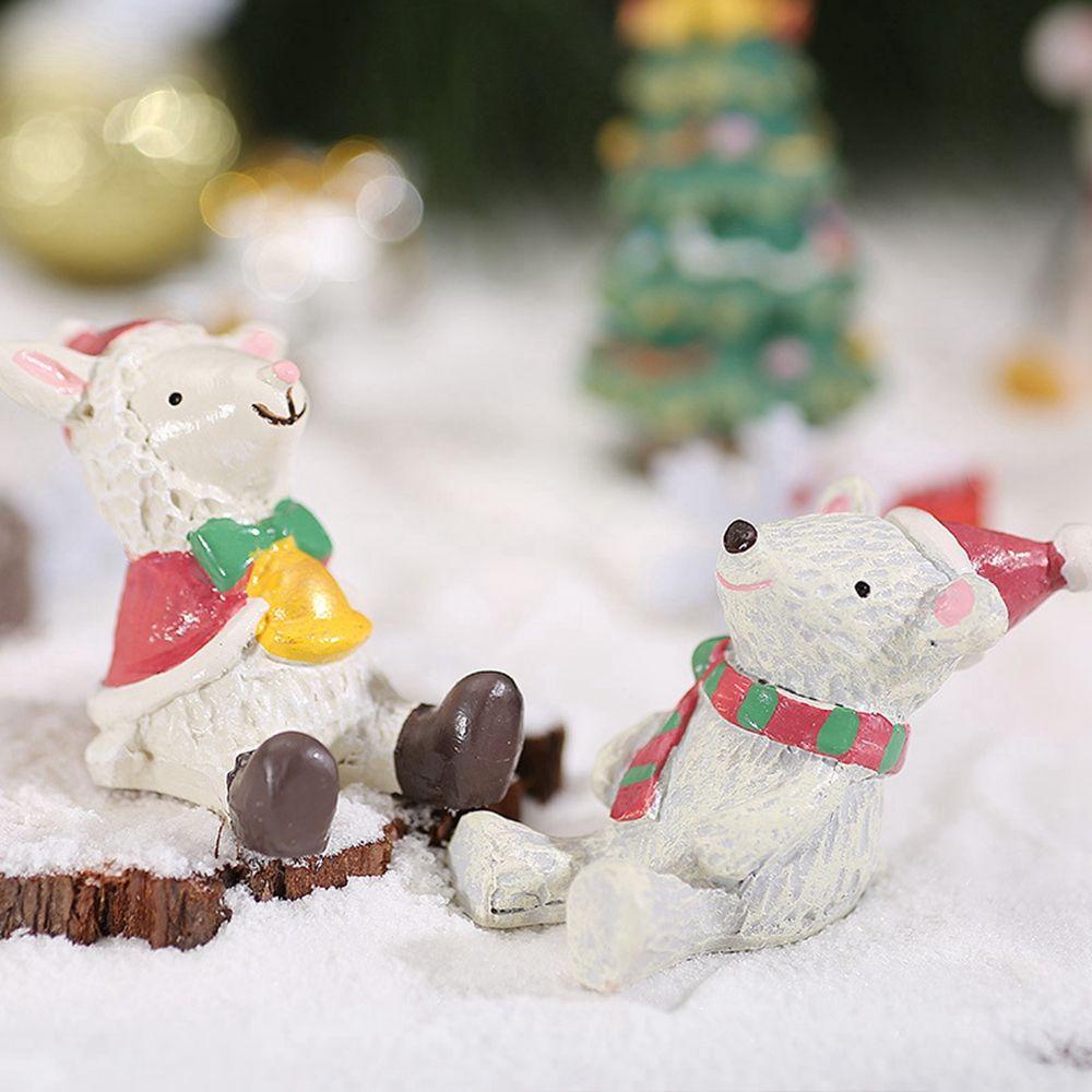 HARRIETT Mô Hình Ông Già Noel Mini Bằng Nhựa Resin Trang Trí Tiểu Cảnh DIY