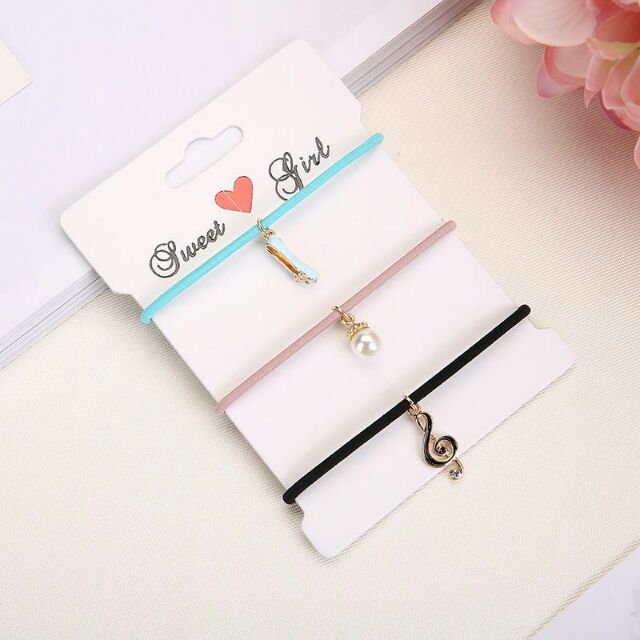 Set 3 dây cột tóc phong cách Hàn Quốc Dễ Thương