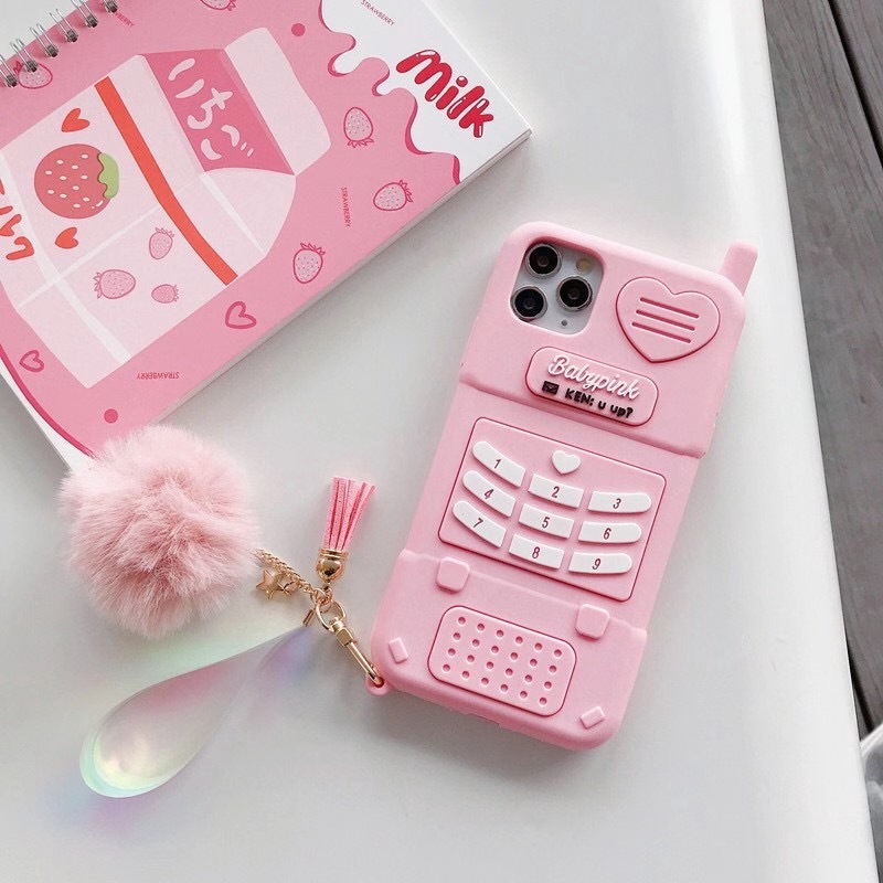 Ốp lưng iphone điện thoại baby pink 6/6plus/6s/6splus/7/7plus/8/8plus/x/xr/xs/11/12/pro/max/plus/promax -Awifi Case B2-2