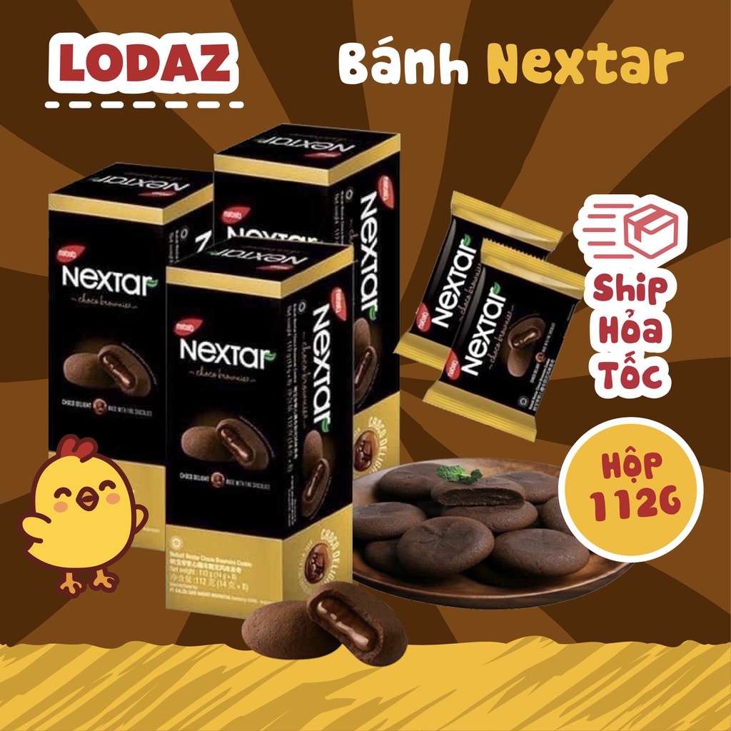 Bánh Socola Nabati Nextar hộp 112g, nhân sốt socola siêu ngon tại Lodaz, ăn vặt Hà Nội