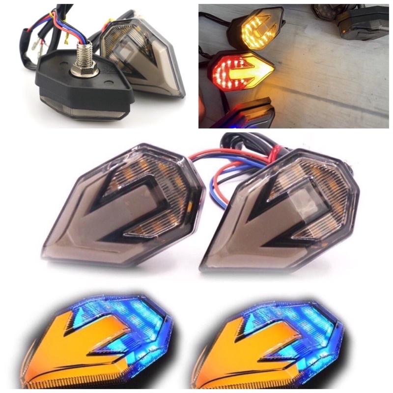 Xi nhan mũi tên 2 Led Siêu sáng gắn các dòng xe máy