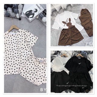 Set Bộ thun phông cotton mặc nhà siêu hot kute trẻ trung