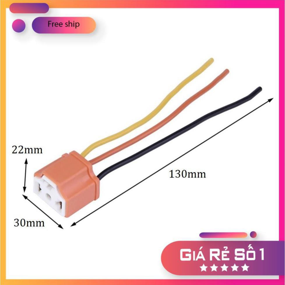 ⚡️Mặt Đế Ceramic⚡️ Chuôi Đèn/ Chấu Đèn Pha H4 / H7  - Cổng Kết Nối/ Đầu Nối Dài Chân Đèn Cho Xe Hơi