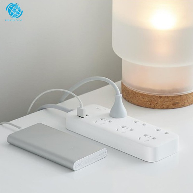 Ổ Cắm Điện ZMI CX05 6 Plug-in 2-Port USB Max 18W Power Strip - Hàng chính hãng, BH 6 tháng