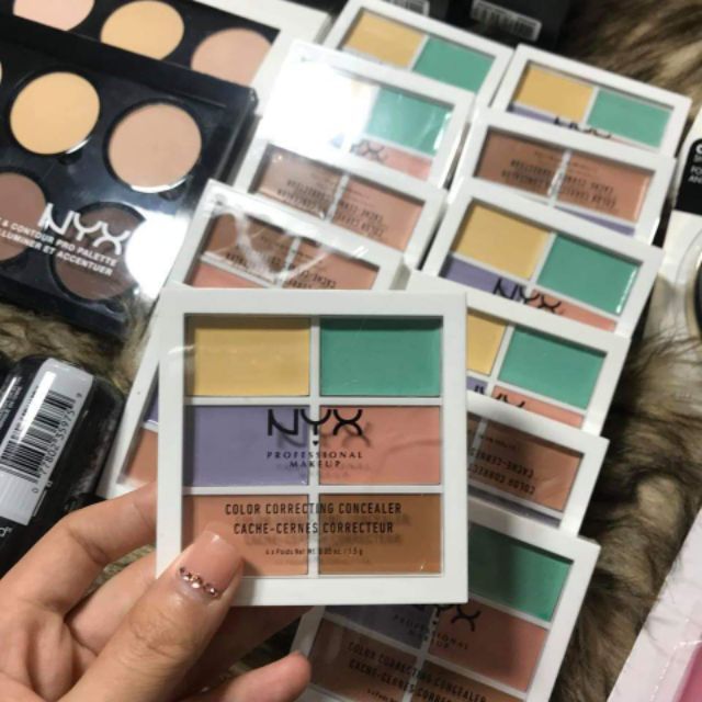 [ Ảnh Thật ] Bảng Che Khuyết Điểm 6 Ô NYX Color Correcting Concealer