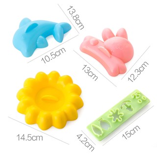 Set 4 khuôn làm cơm nắm dễ thương