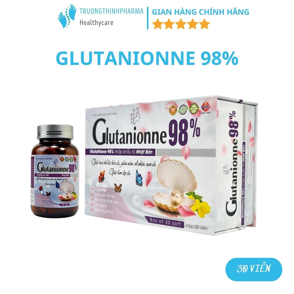 Glutathione 98%,viên uống trắng da Glutathione, viên uống glutathione 98%