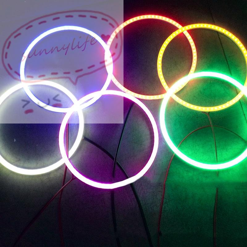 Đèn LED dạng vòng mắt thiên thần 12V 70mm 80mm 90mm 100mm 110mm 120mm chuyên dụng cho xe hơi | BigBuy360 - bigbuy360.vn