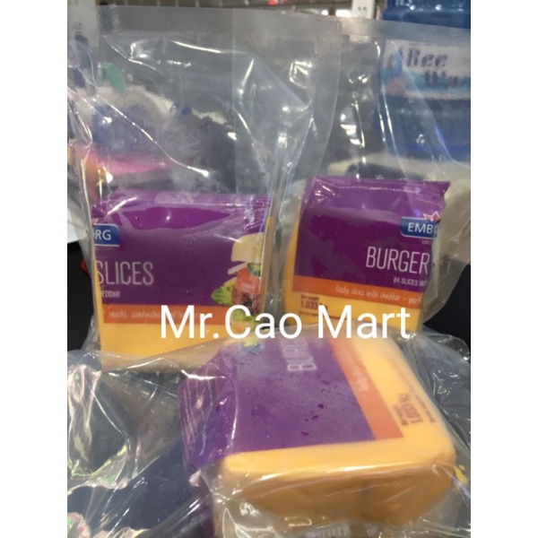 Phô mai lát cheddar Emborg đóng gói lẻ