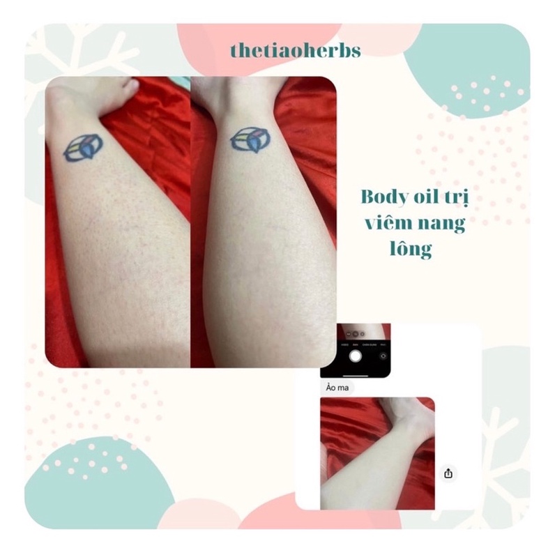 Dầu dưỡng da từ thảo mộc thiên nhiên Herbal Nourishing Body Oil Thetiaoherbs
