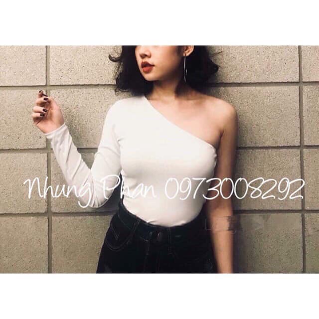 Lệch vai dài tay hàng đẹp Tiệm Hanna