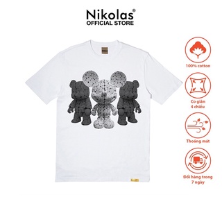 Áo thun trẻ em nikolas 100% cotton mickey brain