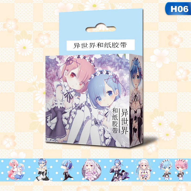 Cuộn băng keo washi dán trang trí in hình anime My Hero Academia DIY