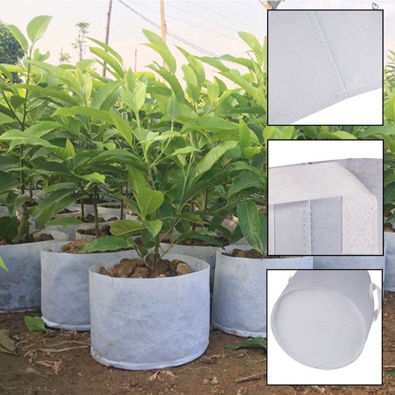 NEW Round Fabric Pots Plant Pouch Root Container Grow Bag Aeration Container 