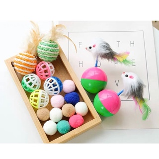 Đồ Chơi Bóng Chuột Lông Lật Đật Cho Mèo