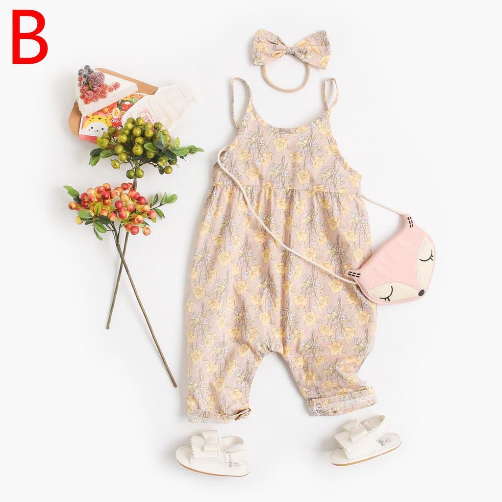 Sanlutoz bông hoa Em bé Các cô gái Áo liền quần Bông