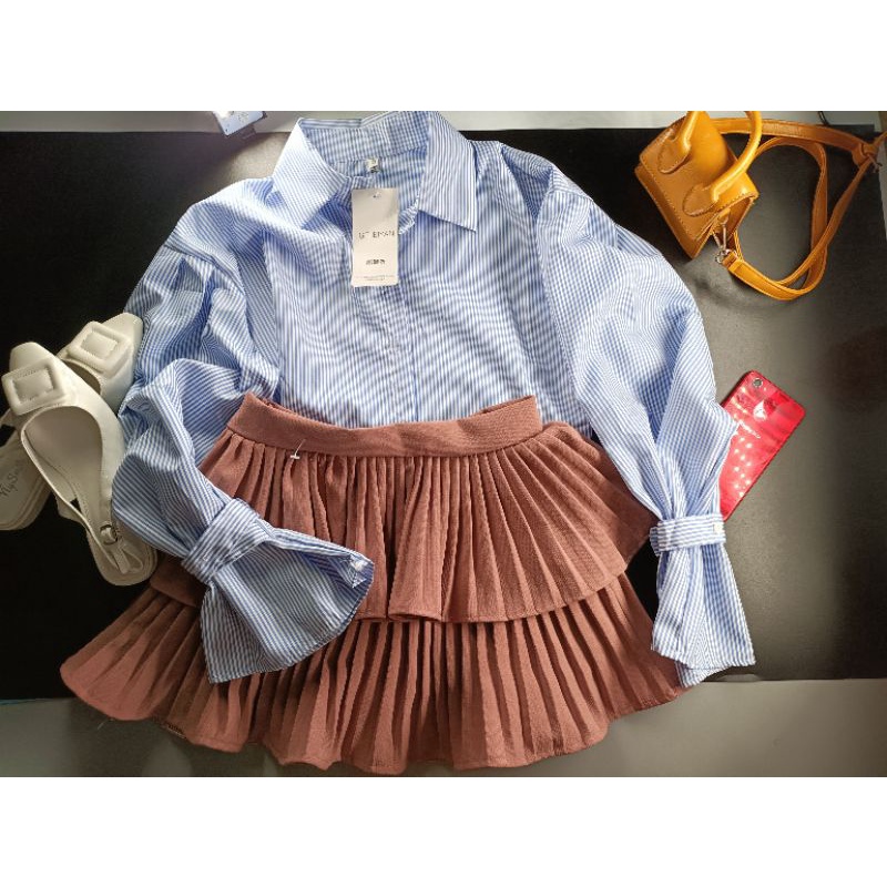 CHÂN VÁY 2 TẦNg DẬP LI NHỎ V5 XINH LUNG LINH