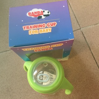 Cốc tập uống vòi mềm Panda 280ml