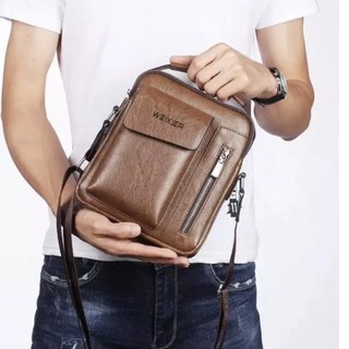 👑 FREESHIP👑 Túi đeo chéo da Weixer đựng Ipad mini chất da PU/ túi chéo/ túi bao tử/ túi đeo chéo/ túi ipad / túi da