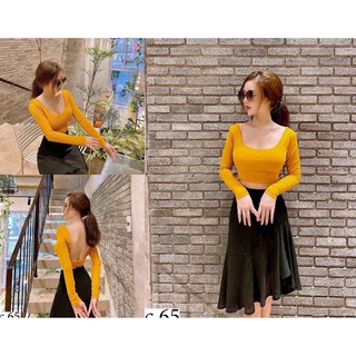 [FREESHIP] Set chân váy umi áo hở lưng táo bạo