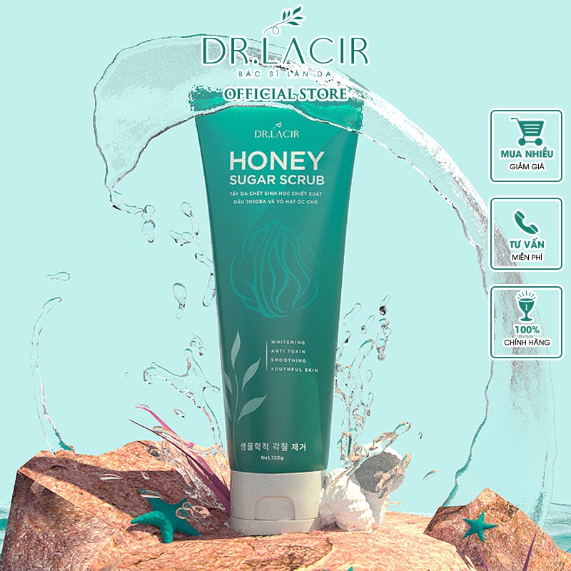 Tẩy Da Chết Sinh Học HONEY SUGAR SCRUB Dr Lacir 120ml DR04