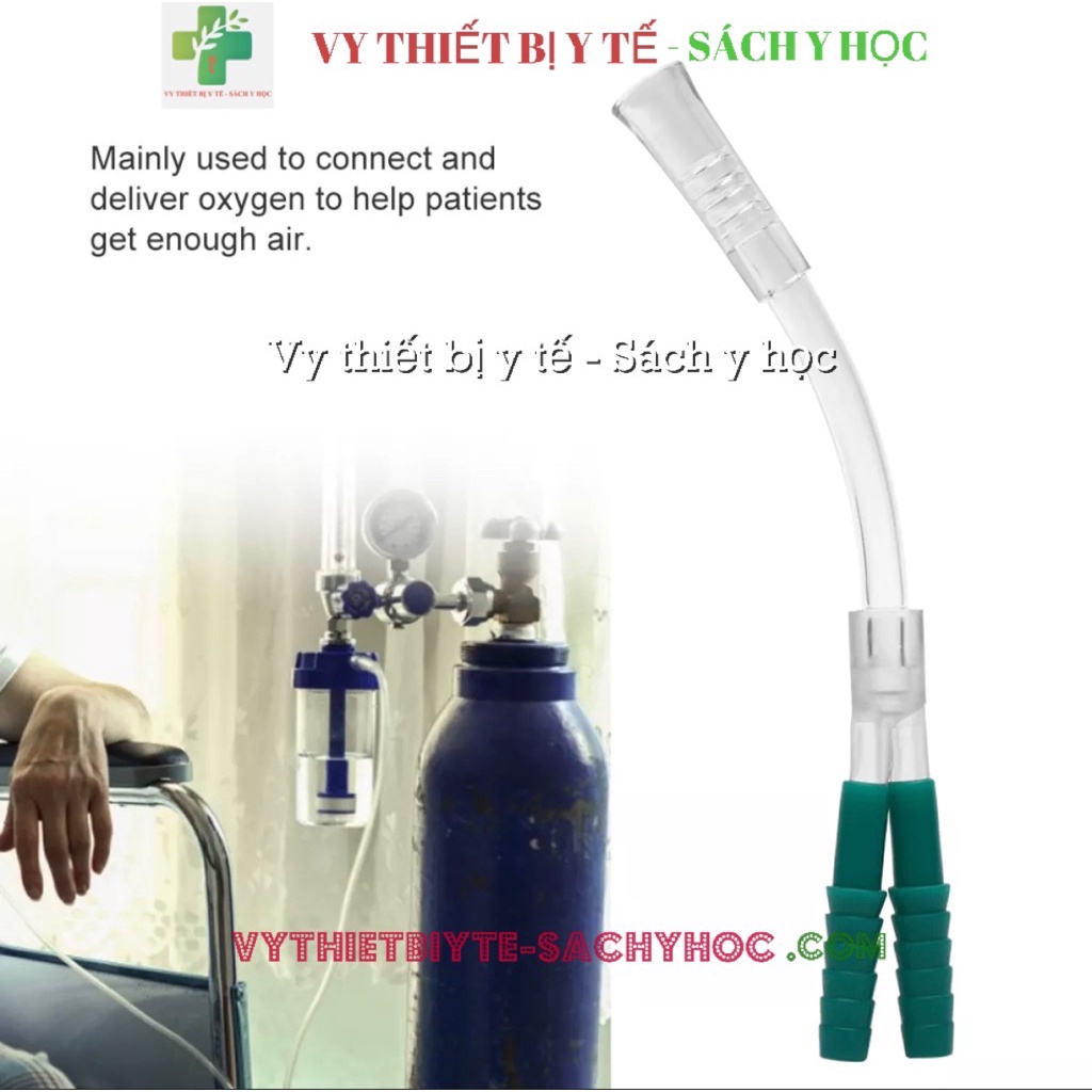 Đầu chia dây oxy cho máy tạo oxy hoặc bình oxy