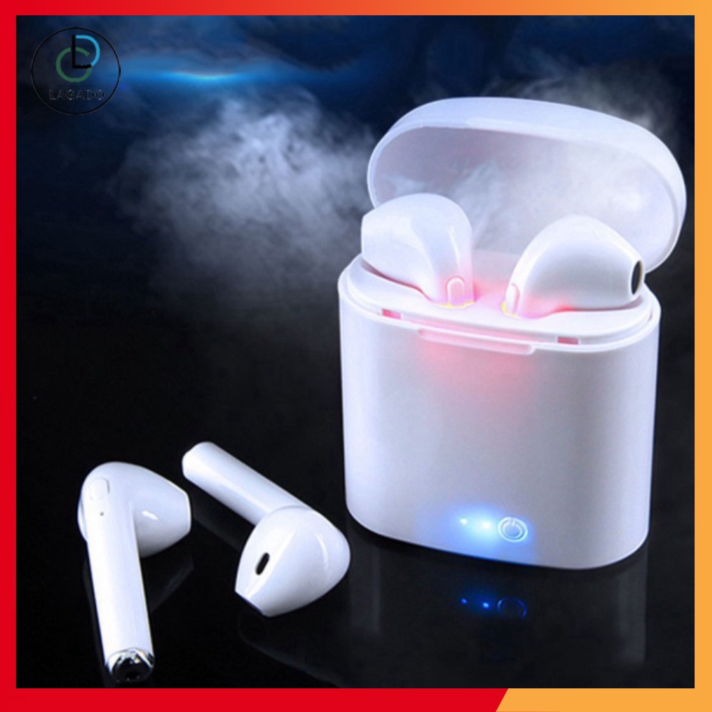 [ GIÁ HUỶ DIỆT ] Tai nghe Bluetooth không dây i7s, i12 - Tws loại 2 tai nghe kèm hộp sạc âm thanh cực hay