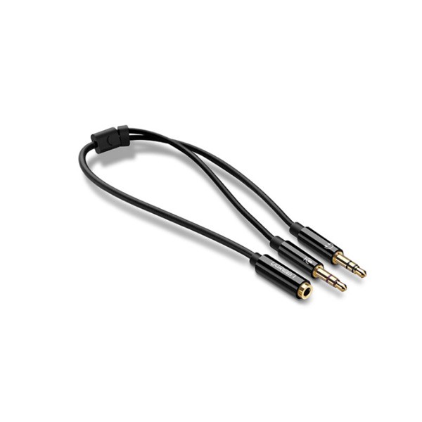 Cáp Gộp Audio 3.5mm 2 Vào 1 Ra Ugreen 20898 (Mic và Headphone)